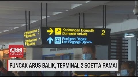 Puncak Arus Balik, Terminal 2 Soetta Ramai