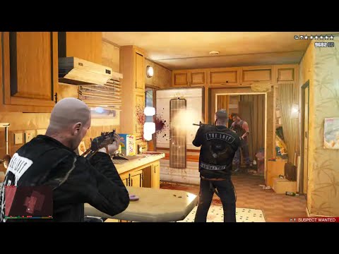 GTA 5 - Johnny Klebitz's Revenge On Trevor + Six Star Escape