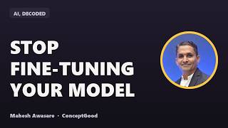 Stop Fine-Tuning Your Model (Do These 4 Things First)