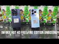 Infinix Hot 40 Unboxing Freefire Edition Palm Blue & Starlite Black Color #unboxing #review