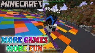 "MINECRAFT MORE GAMES TO EXPLORE IN PIXEL PARTY"