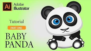 Illustrator Tutorial  2023/Baby Panda Tutorial/ How to draw Panda in  Adobe illustrator /Part#1