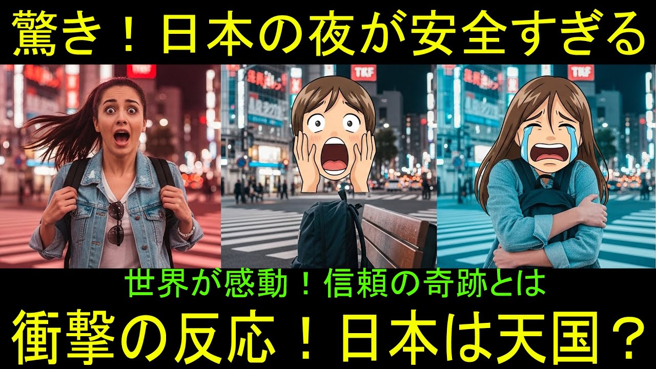 「海外の反応」世界震撼！日本の治安が奇跡の平和すぎる