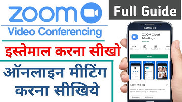 how to use zoom cloud meeting app in mobile in hindi | zoom app kaise use kare | Full guide in hindi