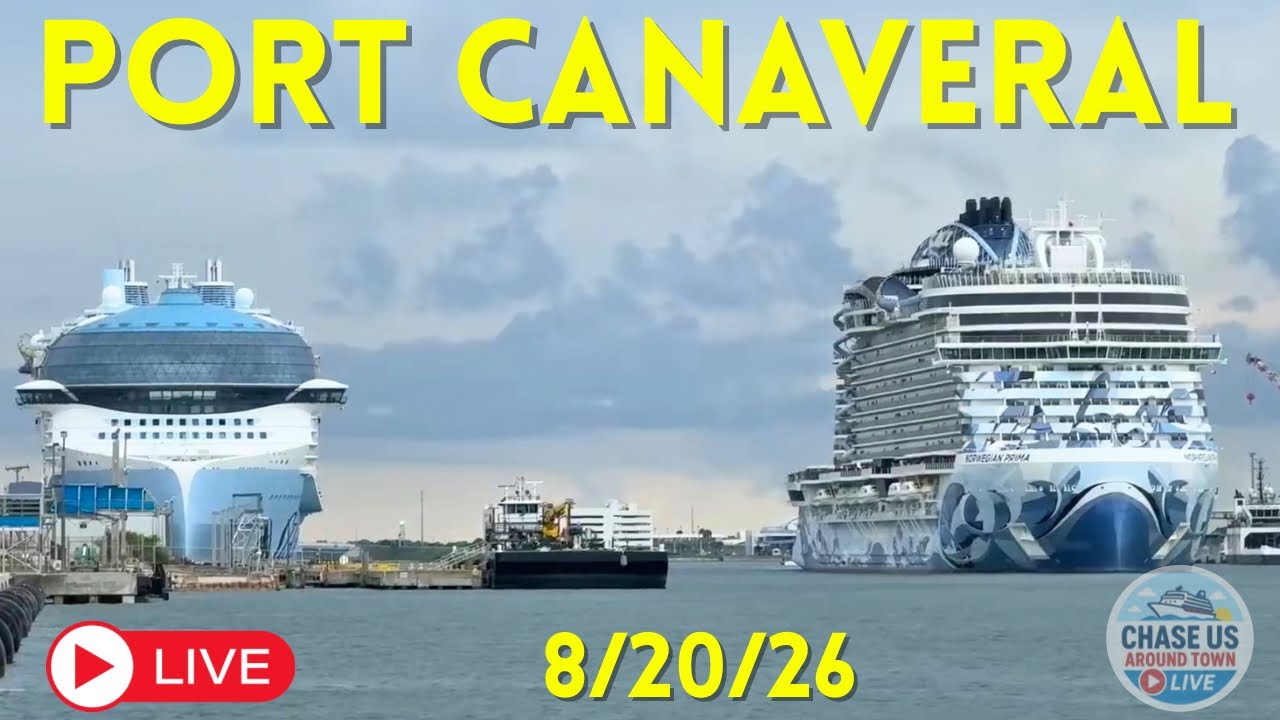 LIVE: Watching Cruise Ships Leaving Port Canaveral LIVE! (September 20, 2026)