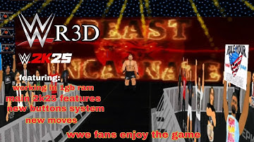 WR3D 2K25 NEW UPDATE | WR3D NEW MOD BY FEDERATION ONLINE| WR3D NEW MOVES NEW PYRO