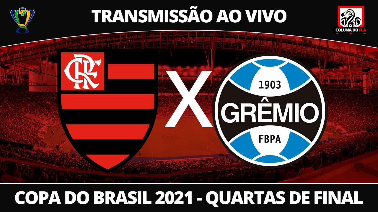 Jogo de ida entre Grêmio e Flamengo pela Copa do Brasil terá transmissão ao  vivo na TV aberta