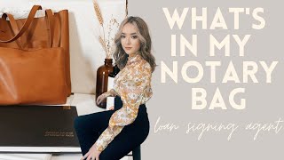 WHAT'S IN MY NOTARY BAG & NEW NOTARY BADGE / LOAN SIGNING AGENT