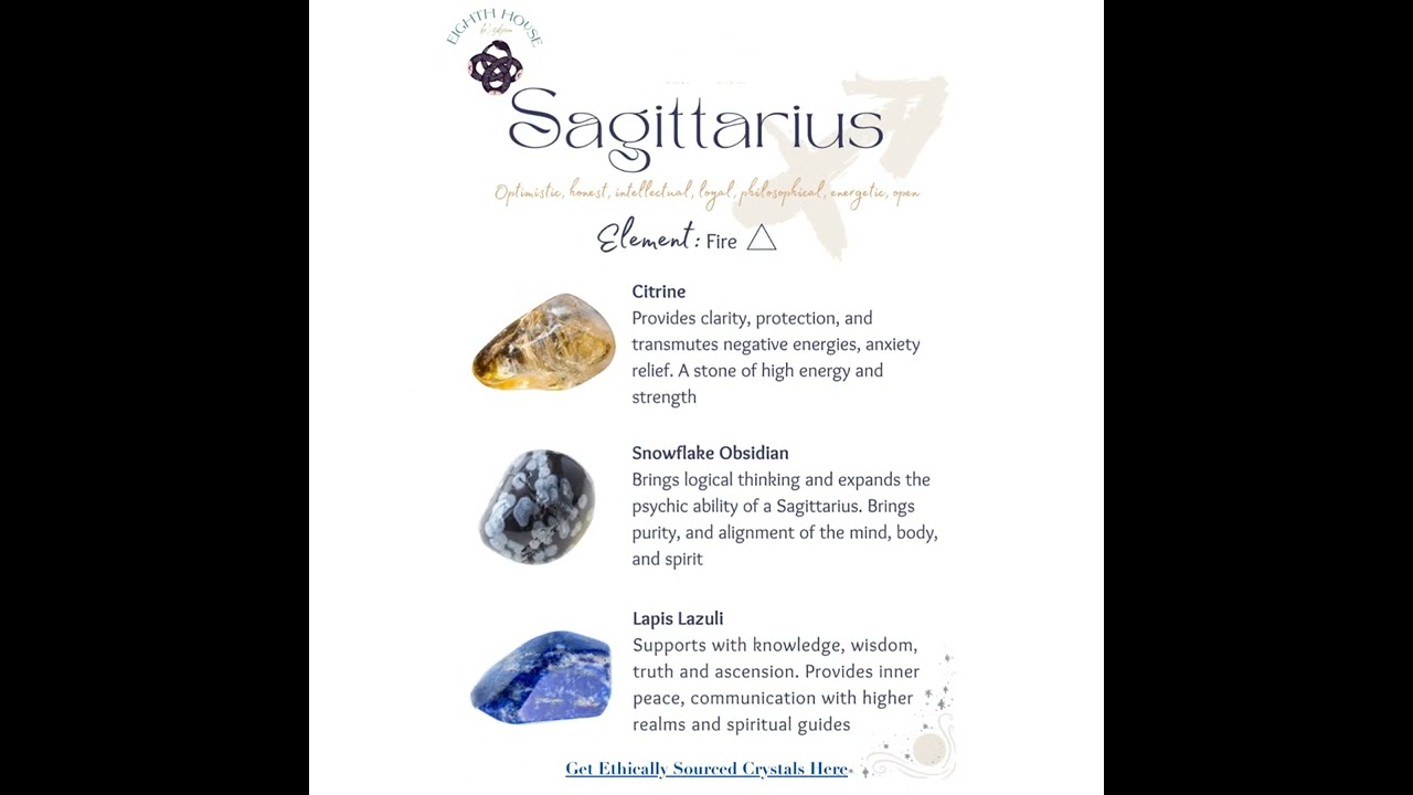 Sagittarius♐️​ Season Healing Crystals​💎​