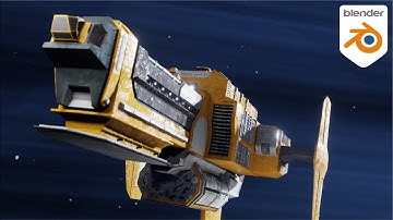 Blender 2.8 Modeling Timelapse | Scifi Spaceship