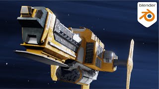 Blender 2.8 Modeling Timelapse | Scifi Spaceship