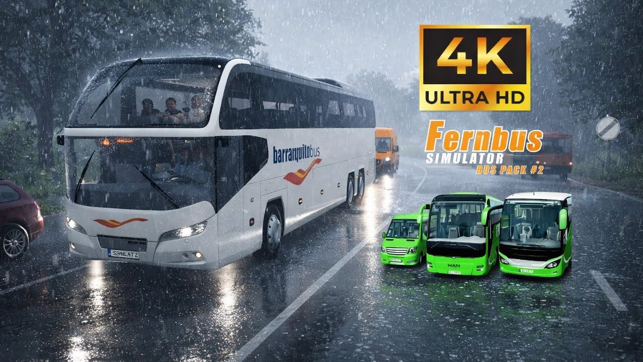 FERNBUS SIMULATOR | NEOPLAN STARLİNER | 4K ULTRA HD GRAPHICS | PC GAME PLAY 