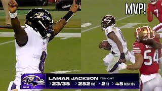 Lamar Jackson Shows Why He is the 'MVP' 🔥 Ravens vs 49ers 2023 Highlights