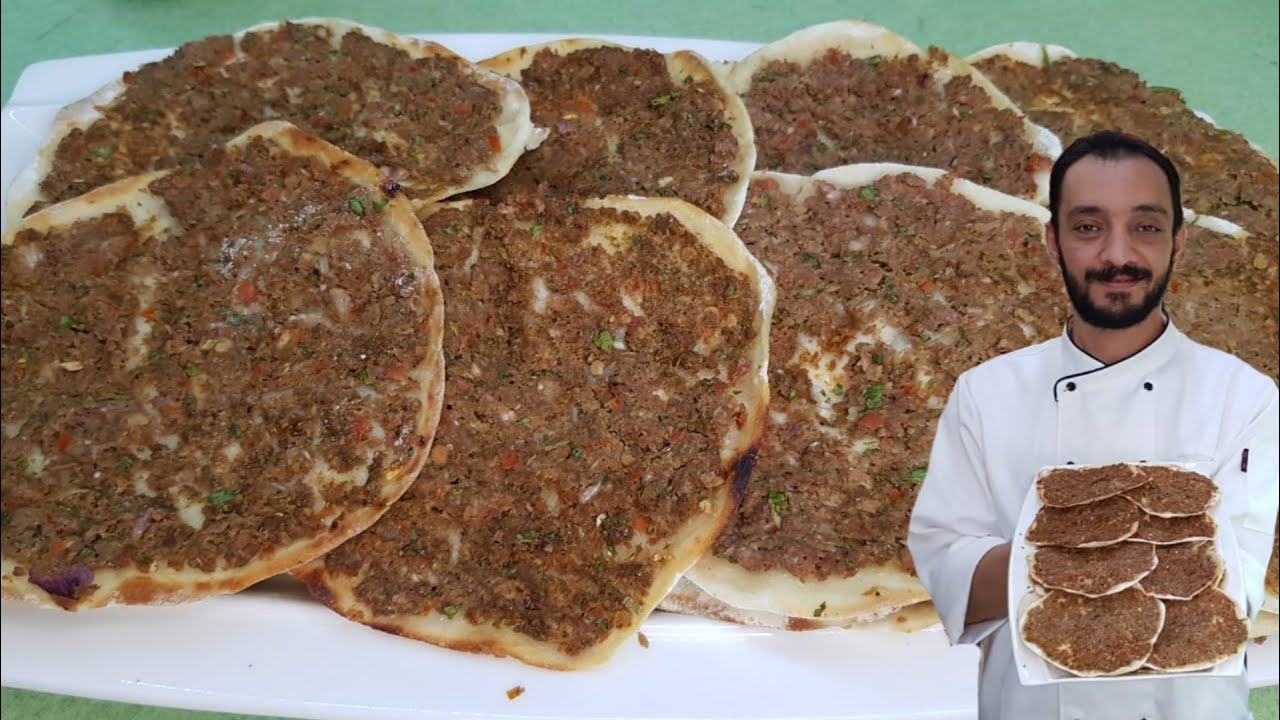 صفيحة شامية / او لحم بعجين/ أسهل طريقة في المنزل ممكن تشوفوها/ من الشيف سبيع العبد الكريم