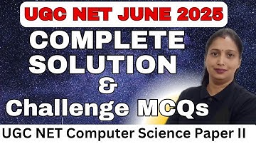 UGC NET computer sciences | Complete Solution | June 2025 |  Rashmi Vishwakarma