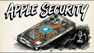How do iPhones and MacBooks handle hardware security?