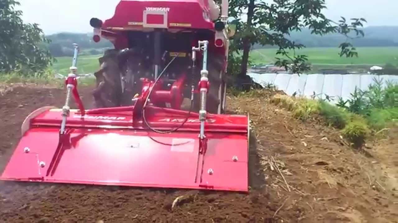 YANMAR A-10V.10 乗用耕運機アグリカ - YouTube