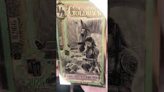 Florida One Half Goldback Note Gold Foil Note #money #gold #goldcollector #bullion #currency #goldz