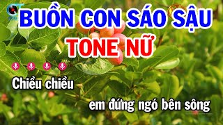 Karaoke Buồn Con Sáo Sậu Tone Nữ Nhạc Sống Dễ Hát