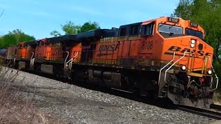 CSX Train Carrying Secret Cargo! NS and BNSF Trains Meet. KCS and CP Engines Power Tank Train + More