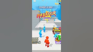 Parkour Race| All Level Game Play - Walkthrough | Android/Mobile Game Play | #Shorts #Replay