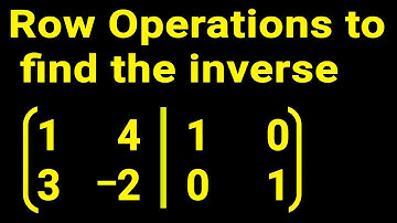 Inverse of a 2x2 Matrix - Row operations