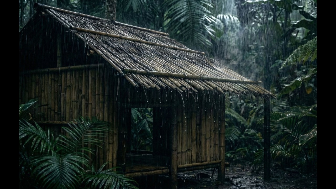 Rainforest Sleep Sound — Bamboo Flute & Jungle Rain — 10 Hours