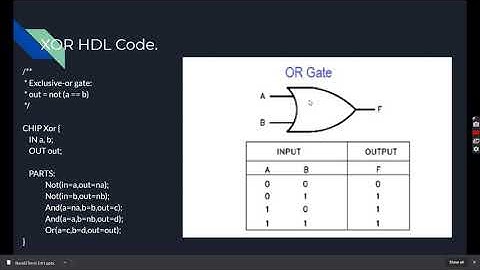 NAND2TETRIS HDL Simulation by sarthak sarode