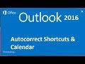 Auto correct Shortcuts Drag Drop Calendar And Quick access Bar