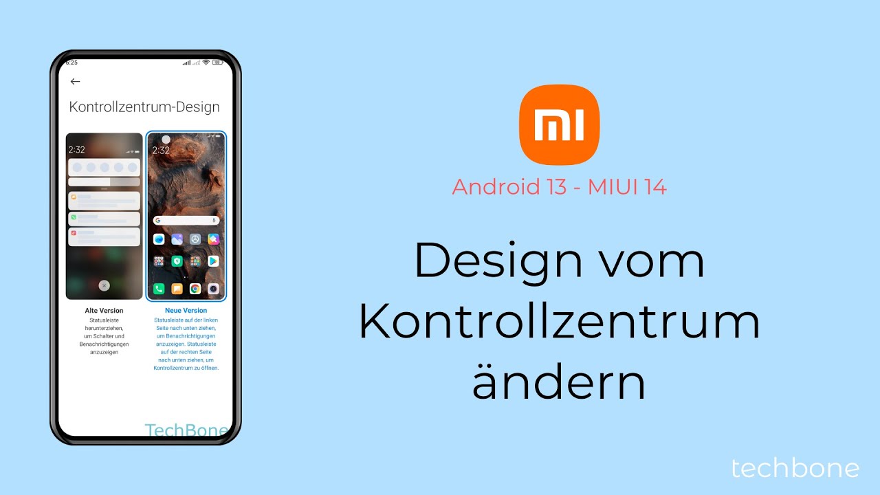 Design vom Kontrollzentrum ändern - Xiaomi [Android 13 - MIUI 14] - YouTube