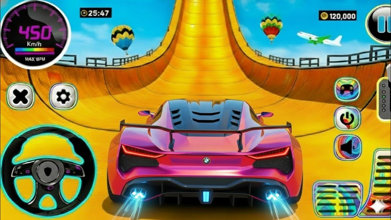 Mega Ramp Monster Car Racing 3D - Extreme Car Stunts - Android Gameplay