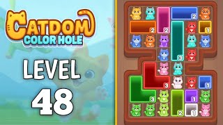 Catdom: Color hole Level 48 walkthrough solution 