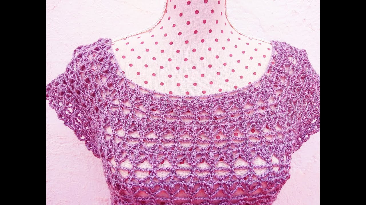 CROCHET WOMEN'S BLOUSE WITH GRAPHICS ON THE VIDEO YouTube