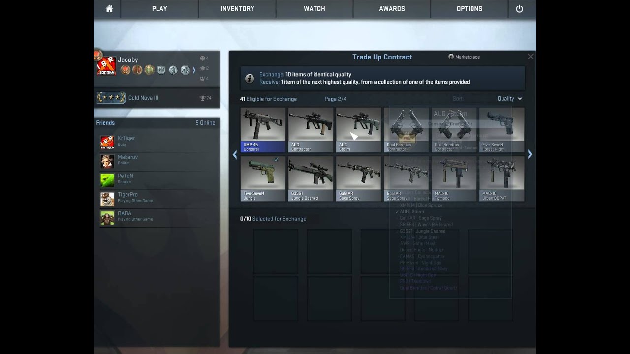 CS:GO - Trade Up Contract #1 (Good Items Found) - YouTube
