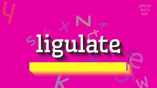 HOW TO SAY LIGULATE