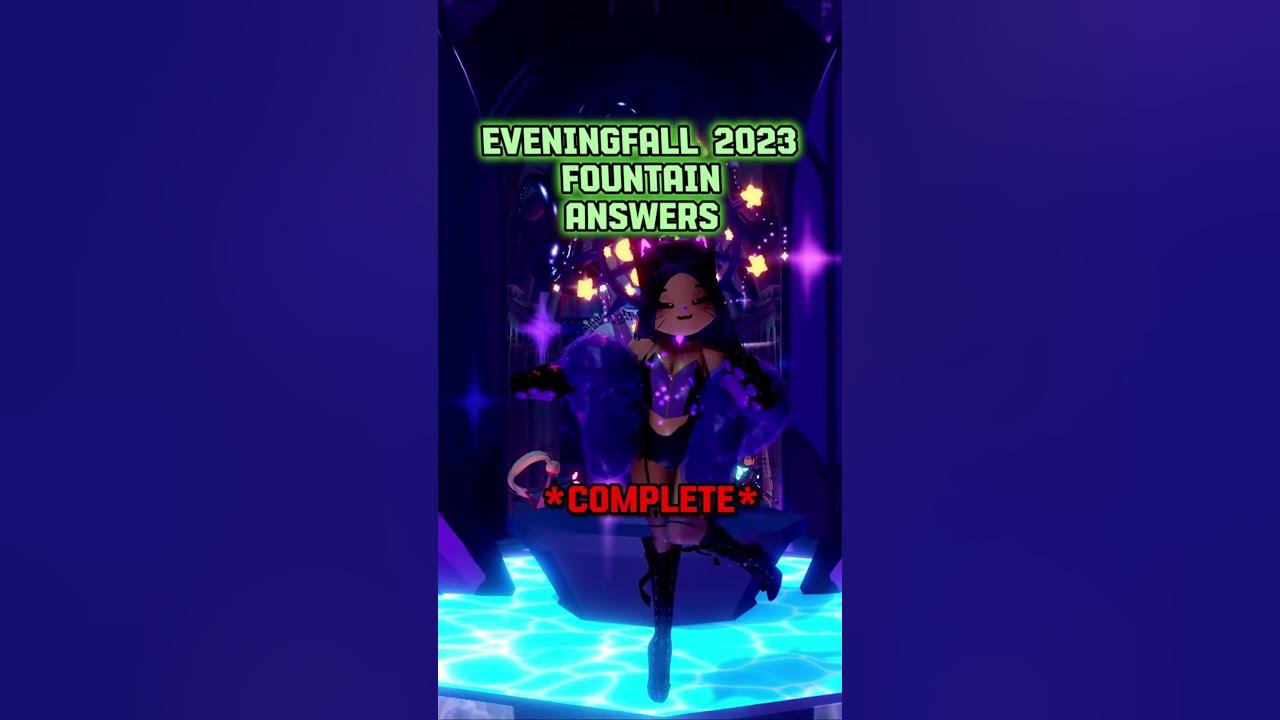 Royalloween 2023 Fountain Answers Royale High! YouTube