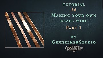 Tutorial 36. Part 1. Simple bezel wire.