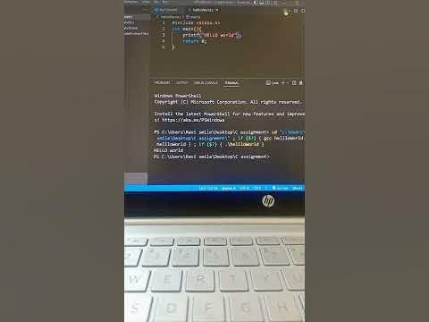 C programming to print HELLO world using vs code editor! - YouTube