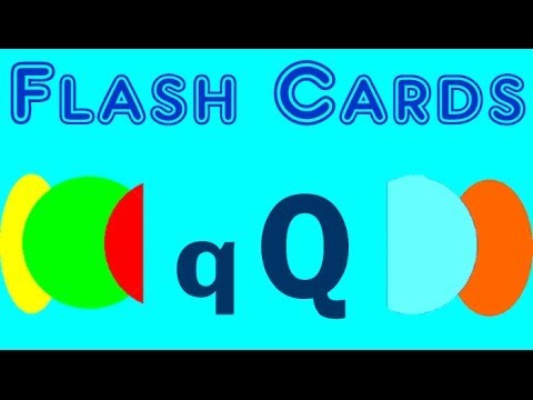Flash Cards - english words starting with the letter - Q - YouTube