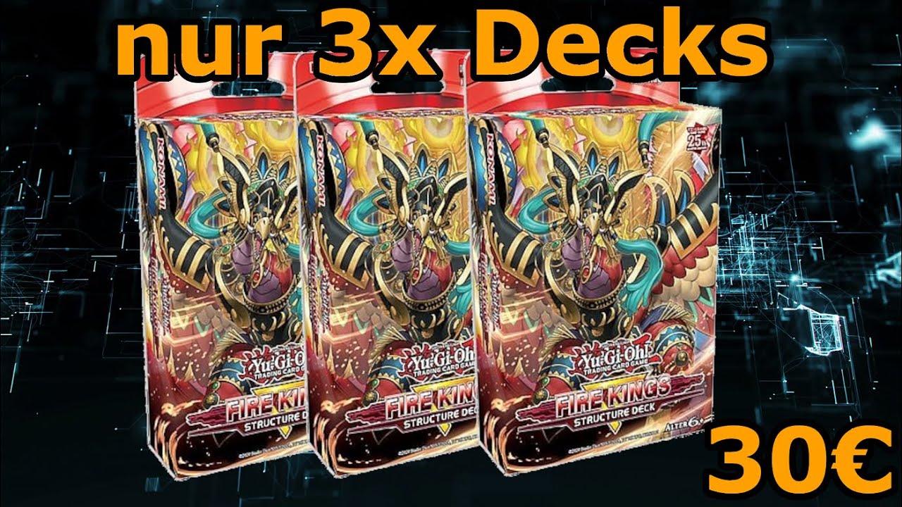 Yu-Gi-Oh! 3x Structure Deck Fire King Budget Deck Profile 30