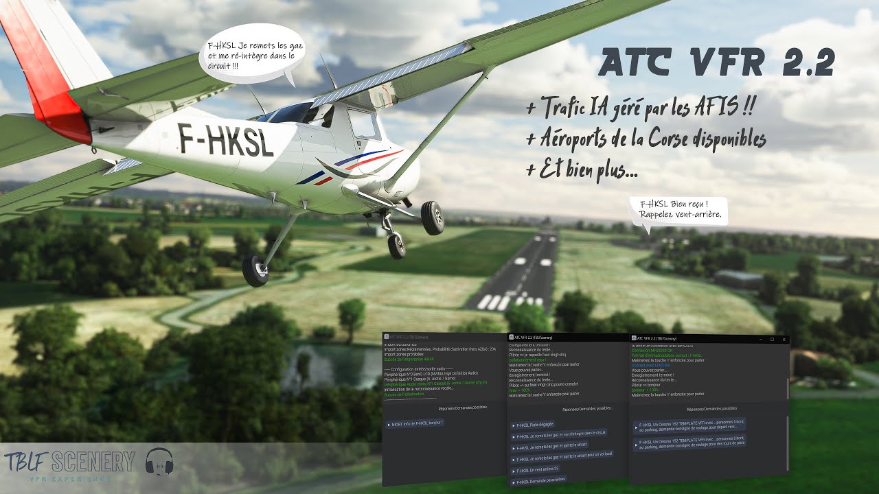 Sortie de ATC VFR 2.2 pour MFS2020 ! - YouTube