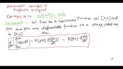 Definite Integration lecture series -14 for  IIT JEE, Leibnitz Theorem Om Prakash Kumar ( O.P. Sir)