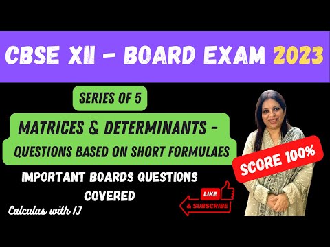 MATRICES & DETERMINANTS