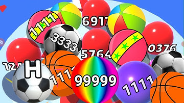 Rolling balls swallowing 🆚 ragdoll break kick the body 2048 Ball Gameplay part 20