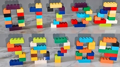 How To Make a LEGO Number 1 to 10 🔢| LEGO Bricks ASMR | Satisfying Diy #asmr #asmrsounds #lego #diy