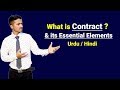 What is Contract & Essential Elements of Valid Contract ? Urdu / Hindi