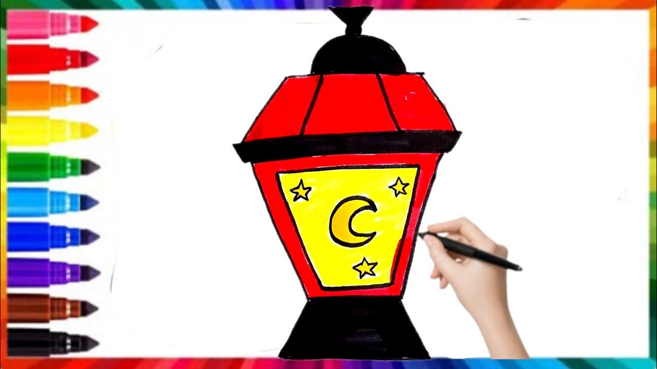 How to draw ramadan lantern ramadan karim 