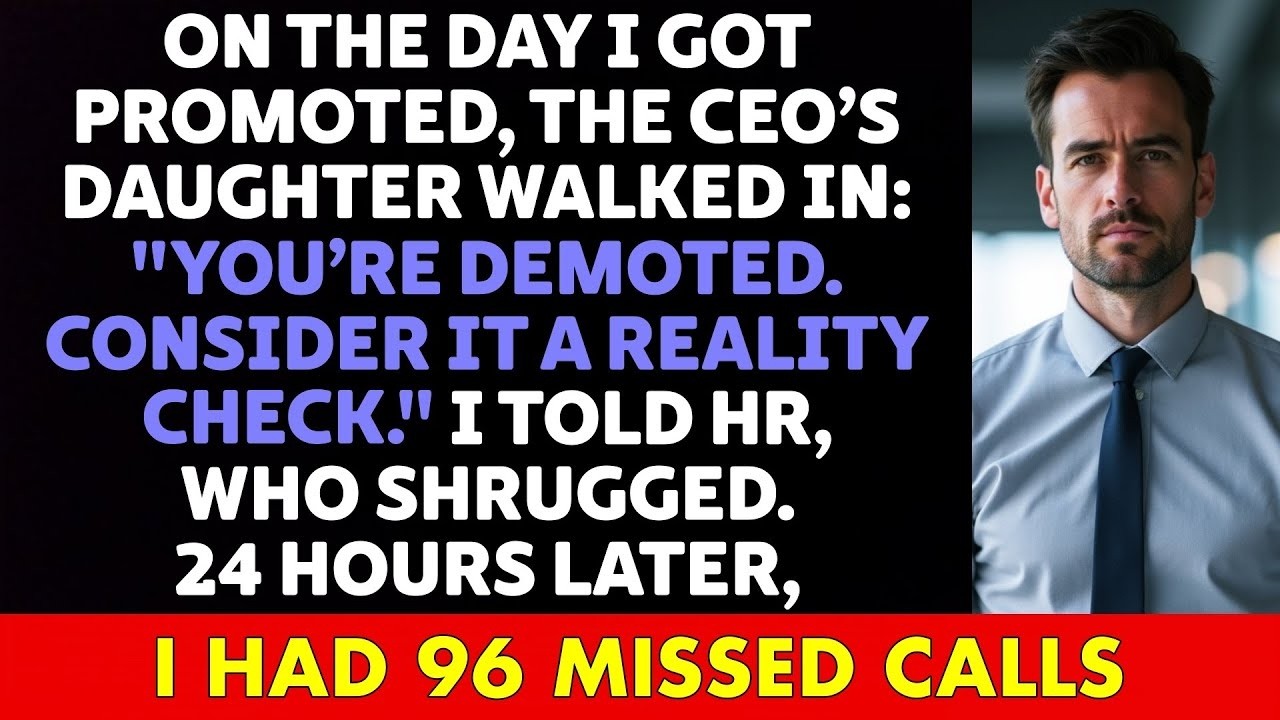 My CEO’s Daughter DEMOTED Me the Day I Got Promoted: 'Consider It a Reality Check'... Then I