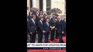 Trump salutes Chinas DefMin - Rare moment of deference from US president