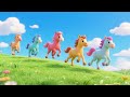 5 Little Horses Gallop Ride Version 🐴🌾🌟 | Fun Counting Song for Kids | Nursery Rhyme &amp; Sing Along 🎵